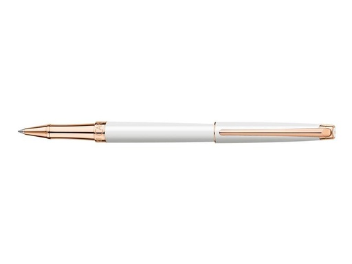 [90045870 1183129] Caran d'Ache Rollerball Léman Weiss Roségold Fein (F)