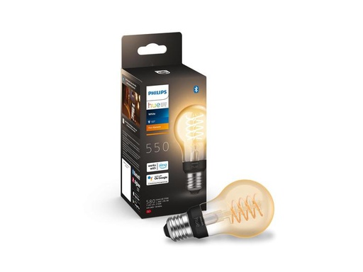 [90266335 1478585] Philips Hue Leuchtmittel White E27 Einzelpack Filament 550 lm