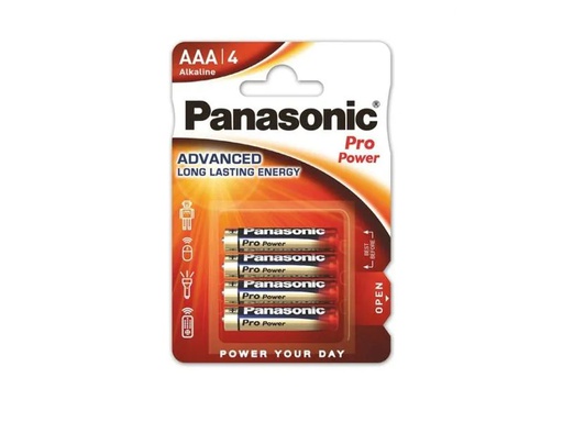 [90266425 1430700] Panasonic Batterie Pro Power AAA-Alkali 4 Stück