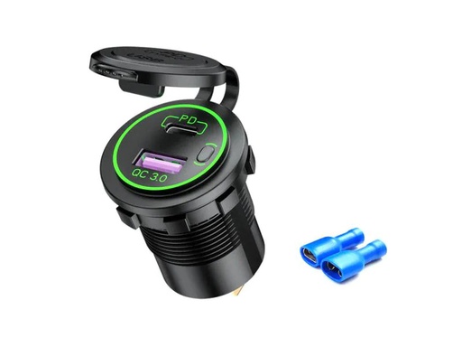 [90266573 1473335] Swaytronic USB Anschlussbuchse QC 3.0 Type C 60W USB/PD