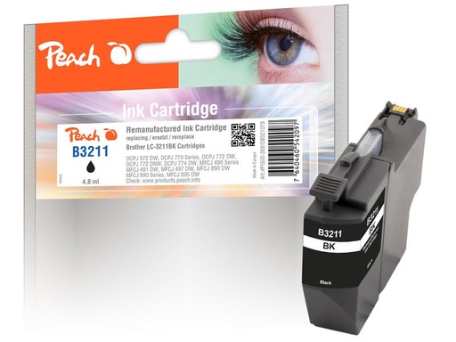 [90266812 1476237] Peach Tinte Brother LC-3211 Black