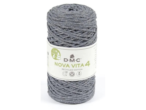 [90266821 1471296] DMC Wolle Nova Vita 2.5 mm, 250 g, Metallic Grau