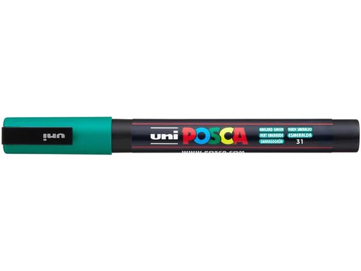 [90266907 1406193] Uni Permanent-Marker POSCA 0.9-1.3 mm, Smaragdgrün