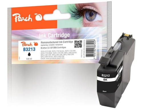 [90266927 1476240] Peach Tinte Brother LC-3213 XL Black