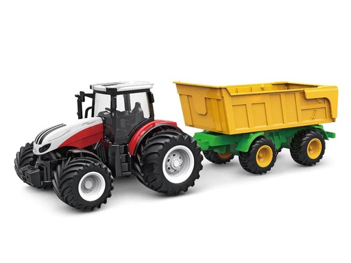 [90266932 1475087] Amewi Traktor mit Kippanhänger RTR, 1:24