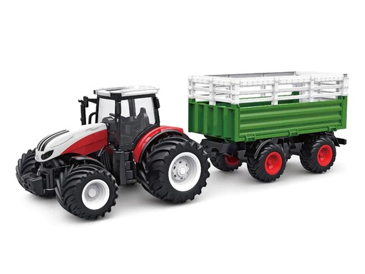 [90266965 1475088] Amewi Traktor mit Viehtransporter RTR, 1:24