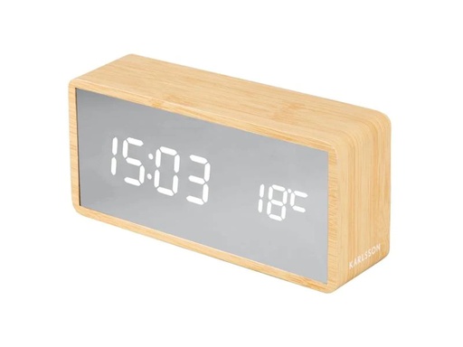 [90267004 1437291] KARLSSON Digitalwecker Copper Natur