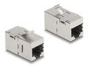 Delock Keystone-Modul RJ-45 - RJ-45, Cat.6A geschirmt