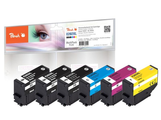 [90267322 1476274] Peach Tinte Epson Nr. 202XL Multi-Pack-Plus C/M/Y/PB/2x BK