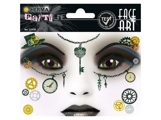 [90045970 1098911] Herma Stickers Tattoos Face Art Amelia, 1 Stück