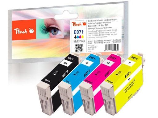 [90267357 1476266] Peach Tinte Epson D78 Multi-Pack T0715 C, M, Y, BK