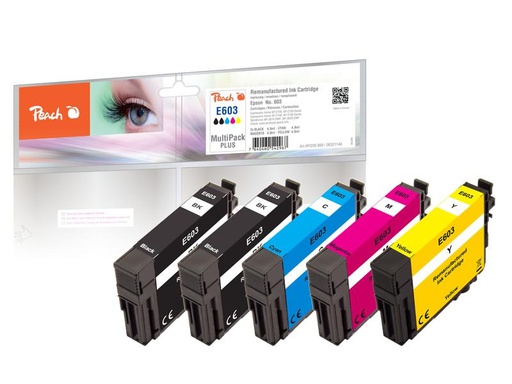 [90267442 1476273] Peach Tinte Epson No. 603 Multi-Pack-Plus C, M, Y, 2x BK
