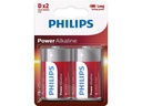 Philips Batterie Power Alkaline D 2 Stück