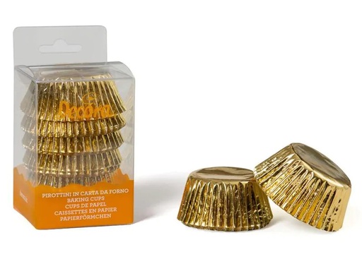 [90267480 1478493] Decora Muffin Backform 60 Stück, Gold