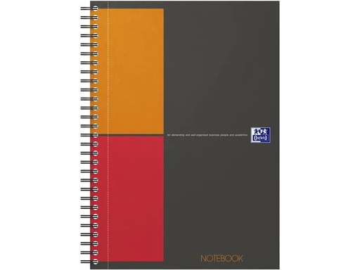 [90267493 1470777] Oxford Notizbuch B5, kariert, Grau