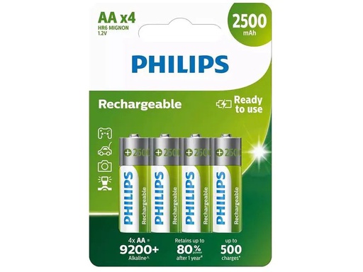 [90267509 1476066] Philips Akku Akku Rechargeable AA 4 Stück