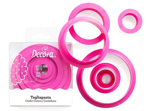 [90267524 1478552] Decora Guetzli-Ausstecher-Set 6 Stück, Kreis