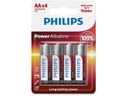 Philips Batterie Power Alkaline AA 4 Stück