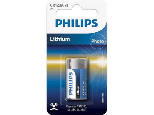 [90267578 1476080] Philips Batterie Lithium CR123A 1 Stück