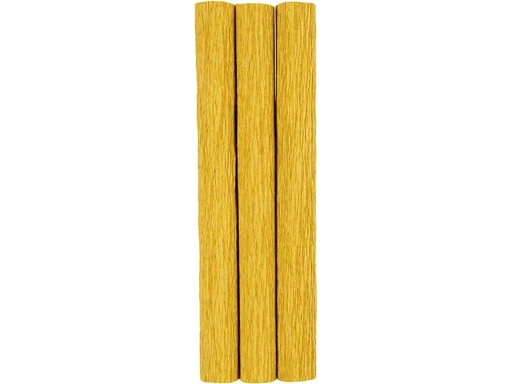 [90267667 1468102] Creativ Company Krepppapier 25 x 60 cm, 3 Rollen, Curry