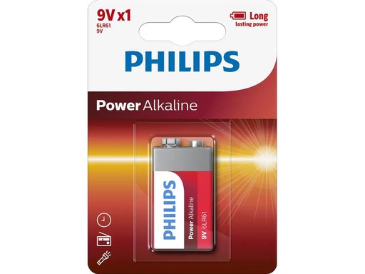 [90267701 1476076] Philips Batterie Power Alkaline 9V 1 Stück