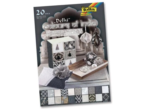 [90046010 599707] Folia Motivblock India Delhi Farbig assortiert