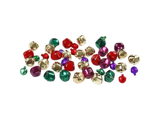 [90046018 672630] Creativ Company Glöckchen Ø: 10 + 14 mm 24 Stück