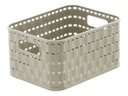 Rotho Aufbewahrungskorb Country 18.3 x 13.7 x 9.8 cm, Beige