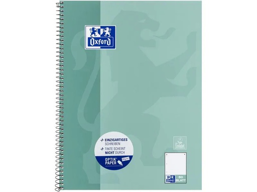 [90268265 1470807] Oxford Notizbuch Collegeblock A4+, Mint