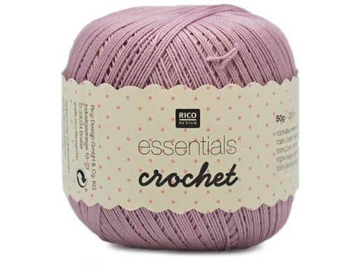 [90268320 1482370] Rico Design Häkel- und Strickgarn Essentials Crochet 50 g, Rosa