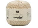 Rico Design Häkel- und Strickgarn Essentials Crochet 50 g, Beige