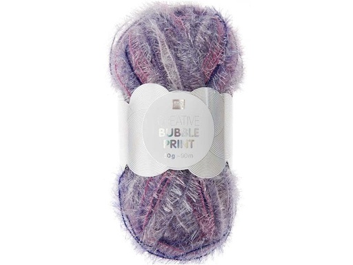 [90268389 1482359] Rico Design Wolle Creative Bubble Print 50 g, Violett