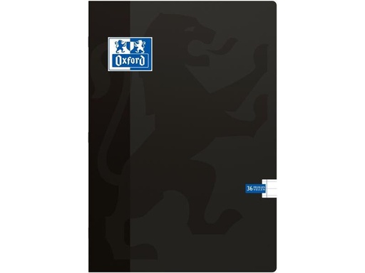 [90268396 1470805] Oxford Schulheft A4, liniert, Schwarz