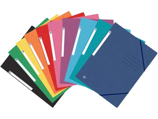 [90268398 1470810] Oxford Gummibandmappe A4, klassische Farben assortiert