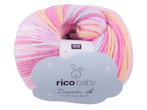 [90268419 1482388] Rico Design Wolle Baby Dream dk 50 g, Rosa mix