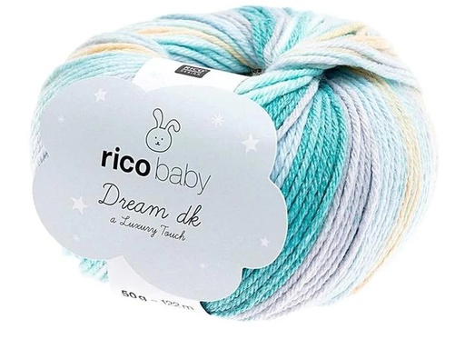 [90268432 1482390] Rico Design Wolle Baby Dream dk 50 g, Türkis mix