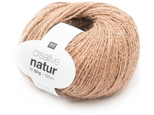 [90268441 1482361] Rico Design Wolle Creative Natur 50 g, Hellbraun