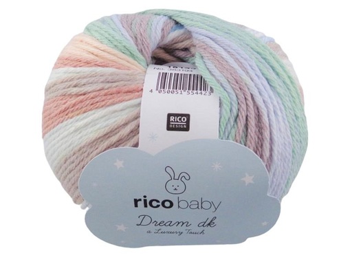 [90268443 1482392] Rico Design Wolle Baby Dream dk 50 g, Beige; Grün