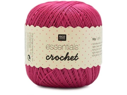 [90268513 1482369] Rico Design Häkel- und Strickgarn Essentials Crochet 50 g, Pink
