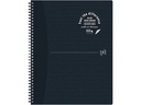 Oxford Notizbuch A4+, kariert, Schwarz