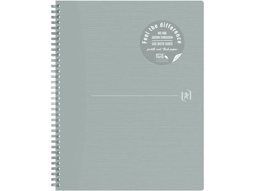 [90268607 1470834] Oxford Notizbuch A4+, kariert, Hellgrau