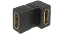 Delock Adapter 90° unten gewinkelt HDMI - HDMI