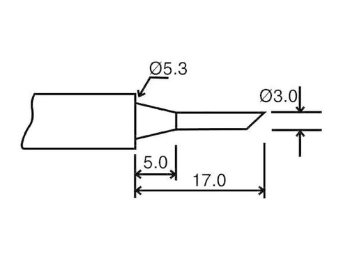 [90004590 112482] Velleman Lötspitze BITC10N3 Rund 3 mm