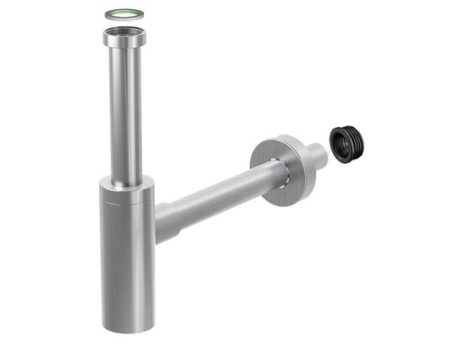 [90268804 1477754] diaqua® Lavabosiphon Profi-Line 1 1/4 x Ø 32 mm, Gebürstet