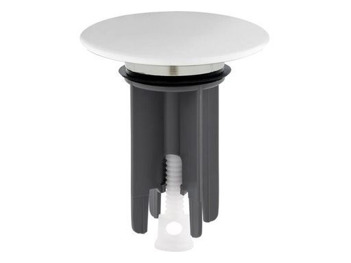 [90268835 1477760] Mateu Waschbeckenstöpsel Snap Ø 63 mm, Weiss