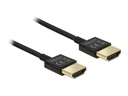 Delock Kabel 4K 60Hz HDMI - HDMI, 0.25 m, Schwarz