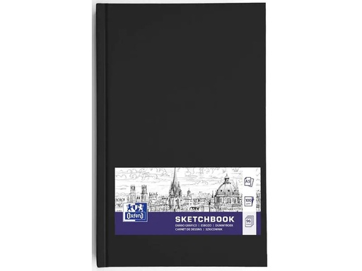 [90268842 1470837] Oxford Malbuch Skizzenbuch A5, Schwarz