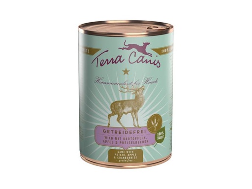 [90004591 545313] Terra Canis Nassfutter Menü getreidefrei mit Wild, 400 g