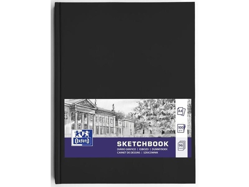 [90268896 1470838] Oxford Malbuch Skizzenbuch A4, Schwarz