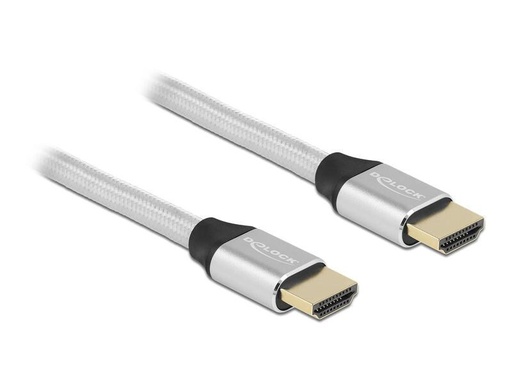 [90268905 1486064] Delock Kabel 8K 60Hz HDMI - HDMI, 0.5 m, Silber